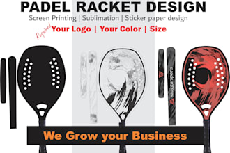design creative custom padel racket for your brand