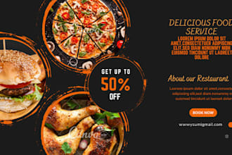 design creative party flyer, corporate flyer, food flyer, church flyer