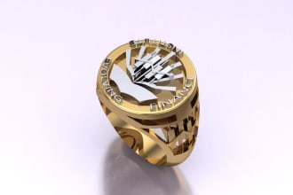 custom design any jewelry as a 3d cad model