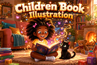design children book illustration and cover children story book illustration