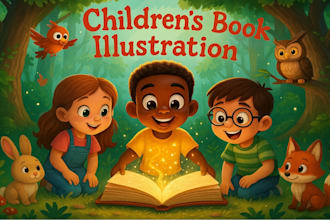 design children book illustration and cover children story book illustration
