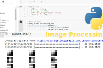 do machine learning, deep learning, and image processing projects