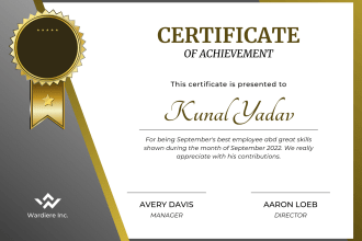 design awesome certificate for you