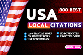 do USA local citations, listings and directory submission for local SEO