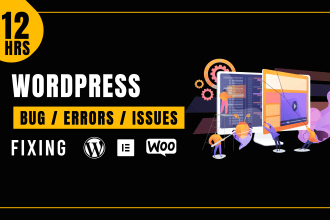 fix wordpress error and fix woocommerce issue within 12 hours