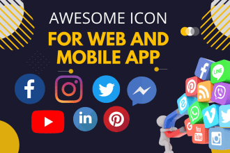 make eye catchy and attractive logo and icons