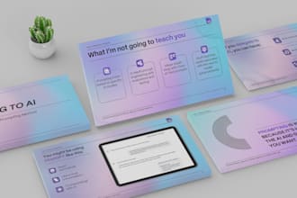 design engaging corporate slide deck, powerpoint presentation