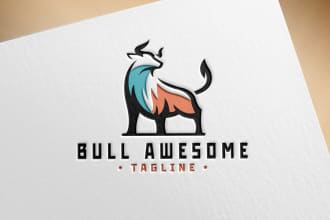 do awesome captivating logo creation for website or business