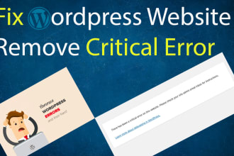 fix wordpress errors and wordpress website issues