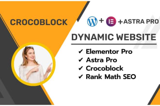 do dynamic website by elementor pro and crocoblock