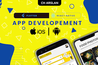do a flutter mobile app development for ios and android