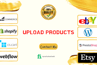upload merge edit products to your bigcommerce  nopcommerce shopify webflow etc