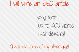 write an SEO article