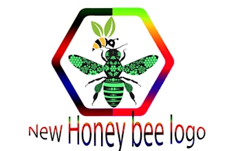 professional high quality unique honey bee logo design