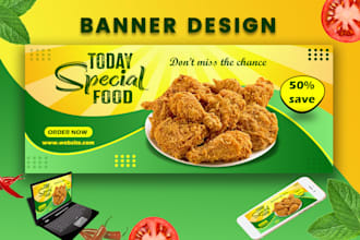 design attractive social media post, web banner and ads