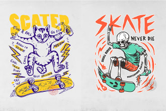 create funky design illustrations for your brand