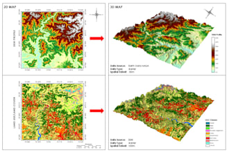 do any gis mapping, remote sensing analysis and spatial analysis