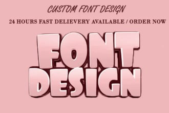 create custom fonts and handwriting typograpy in 2 hour