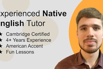 teach you english as a native speaker