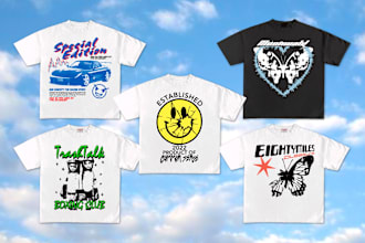 create cool streetwear and y2k design