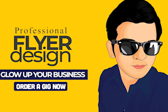 design a creative printable or digital flyer and poster