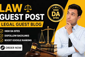 do law guest post SEO backlinks  on high da sites for legal guest blog