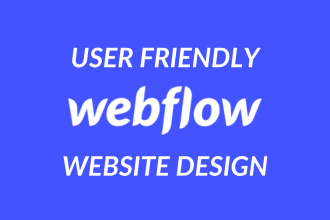design user friendly webflow website full responsive