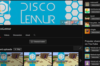 create a YouTube avatar and background
