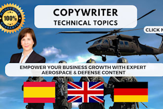 write about aerospace and defence