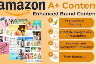 create outstanding amazon a plus enhanced brand content ebc