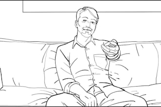 Top 10!  draw professional storyboard for video, animation and script