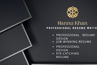 write an attractive resume or CV