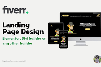 create responsive wordpress landing page, sales page design