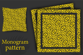 do geometric seamless unique textile pattern