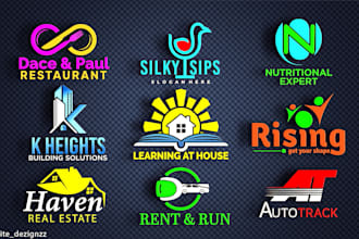 design logo, brand style guide or brand identity guidelines with branding kit