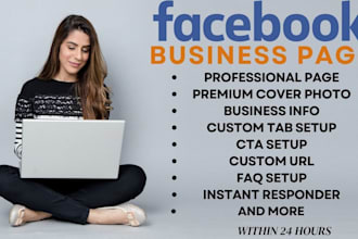 do impressive facebook business page create, setup and design