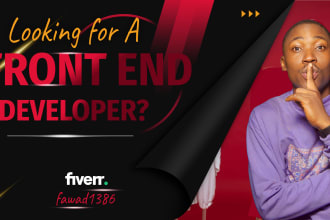 be your front end developer and designer