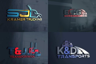 design stunning transport, logistics, dispatcher and trucking logo design