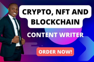 write on crypto news and blockchain articles and blogpost