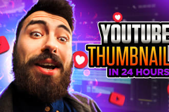 design eye catchy youtube thumbnails