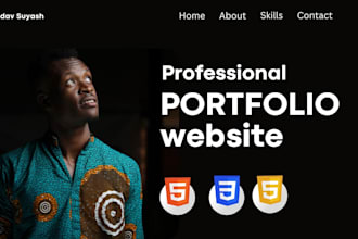 professional portfolio website design