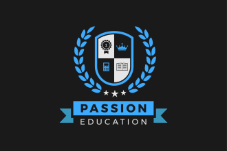 design education, school, college, university, academy and institute logo