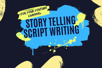 write and research a script for your youtube videos