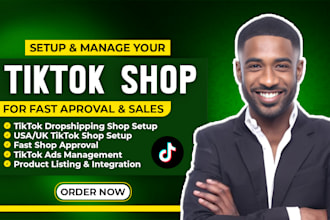setup tik tok dropshipping usa tiktok shop tiktok shop manager facebook shop