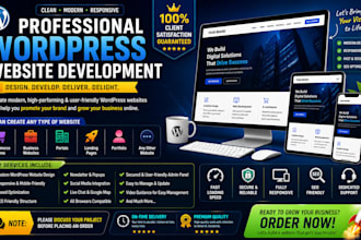 design a professional wordpress business website