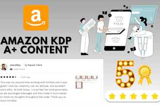design amazon KDP a plus content for you