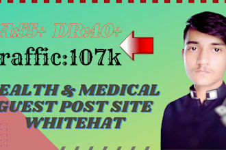 provide guest post on high quality medical and health site