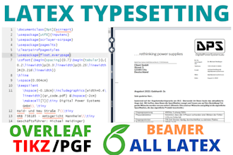 typest anything in latex or change any file to latex