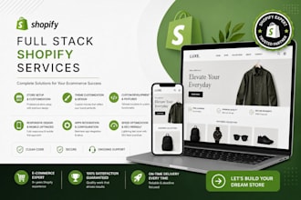 offer a full stack shopify services