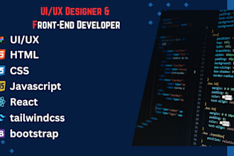 design wireframes UI UX and build frontend apps